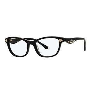 Caviar 5640 Eyeglasses 24 Black 53mm Semi Cat Eye